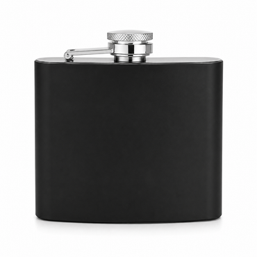 6 oz Black Flask