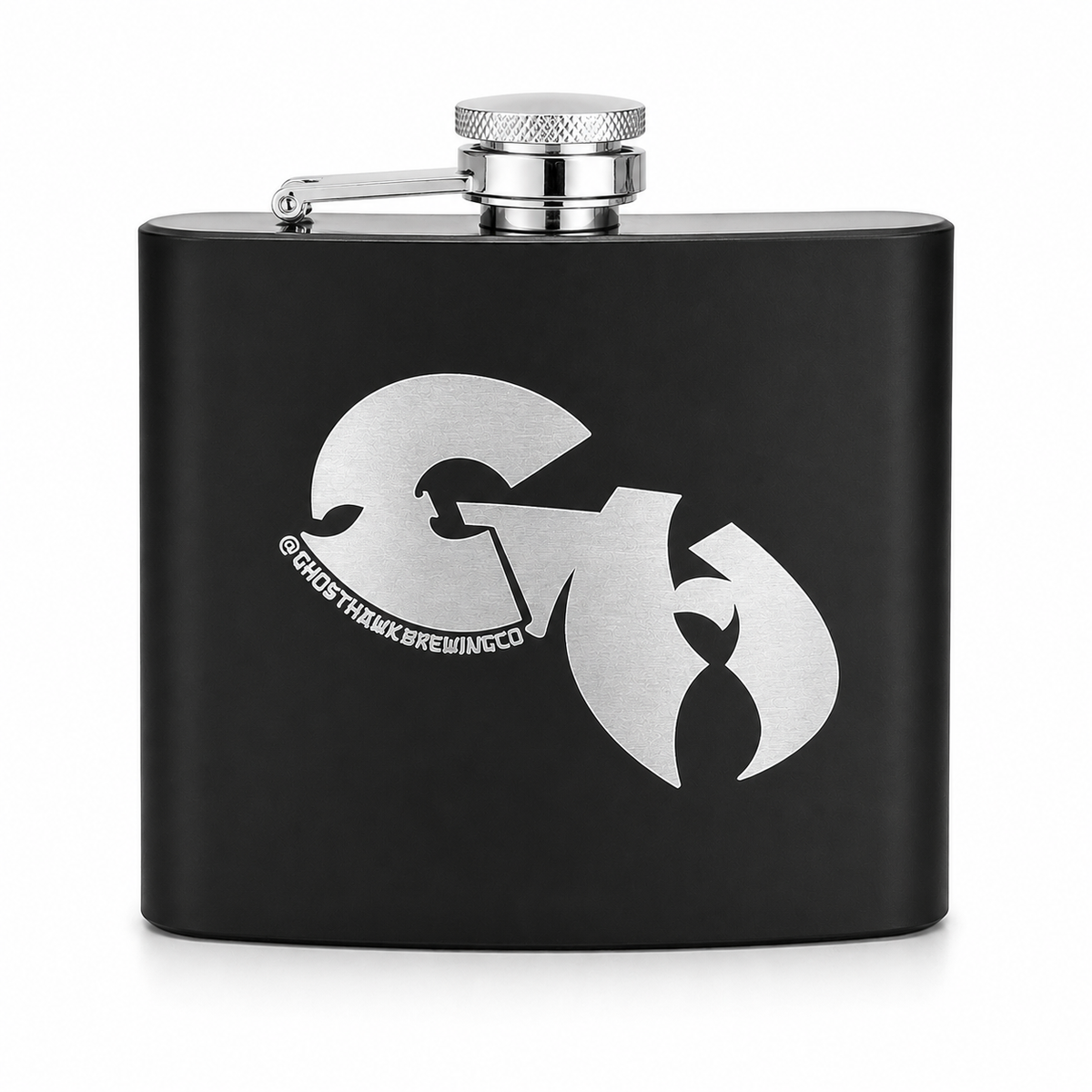 6 oz Black Flask