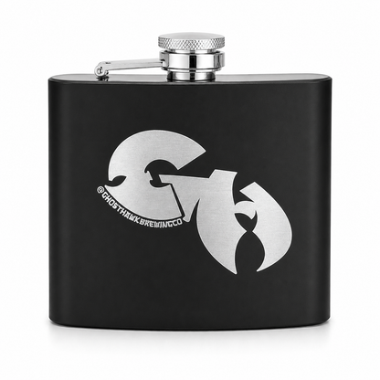 6 oz Black Flask